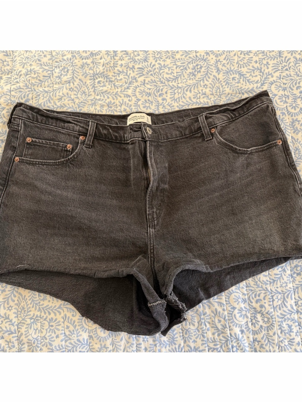 Abercrombie & Fitch Black Denim Jean Shorts